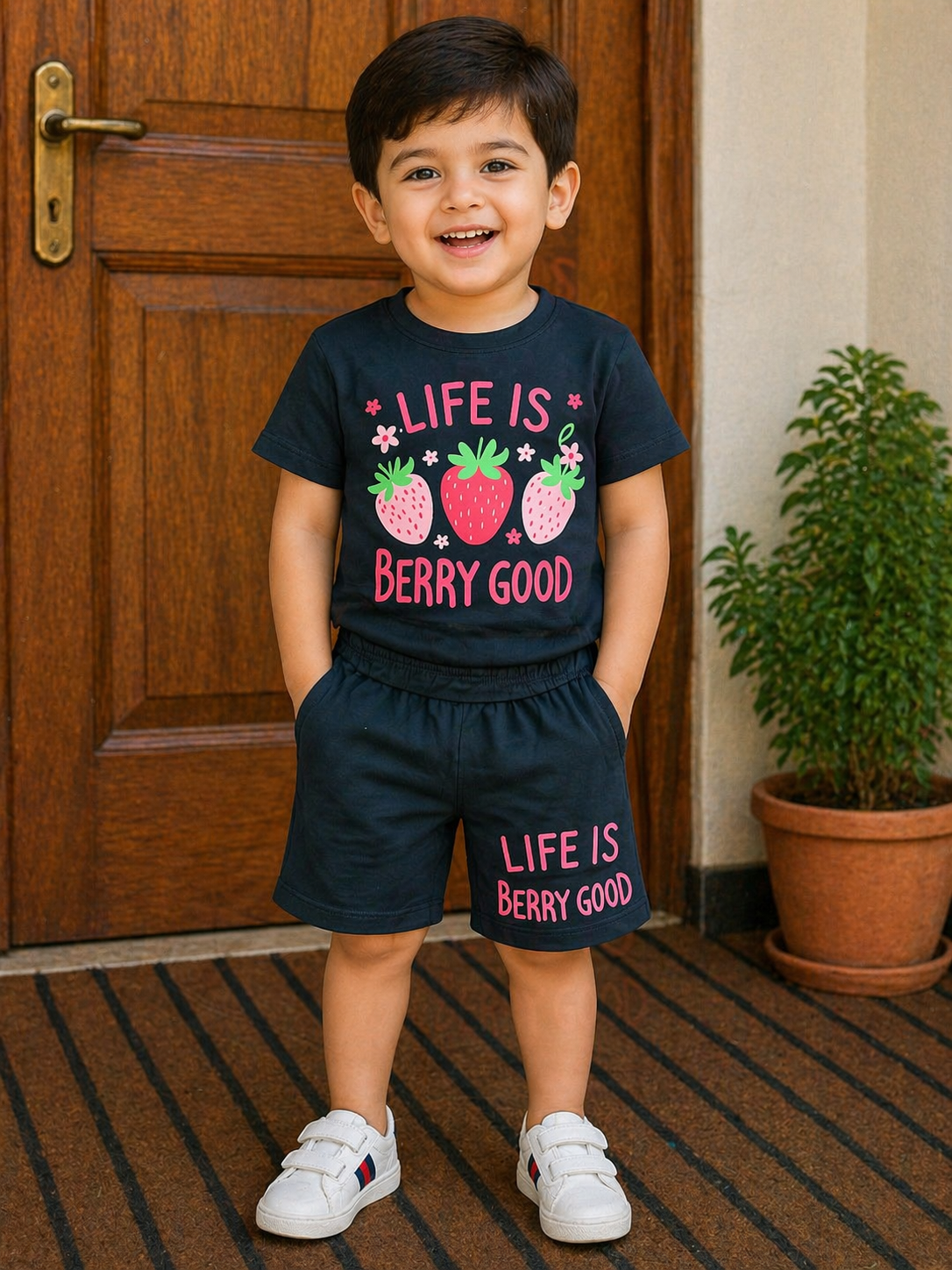 Baby Boys Printed T-Shirt & Shorts Set | Cute Summer Outfit | Ages 0 – 12 Months