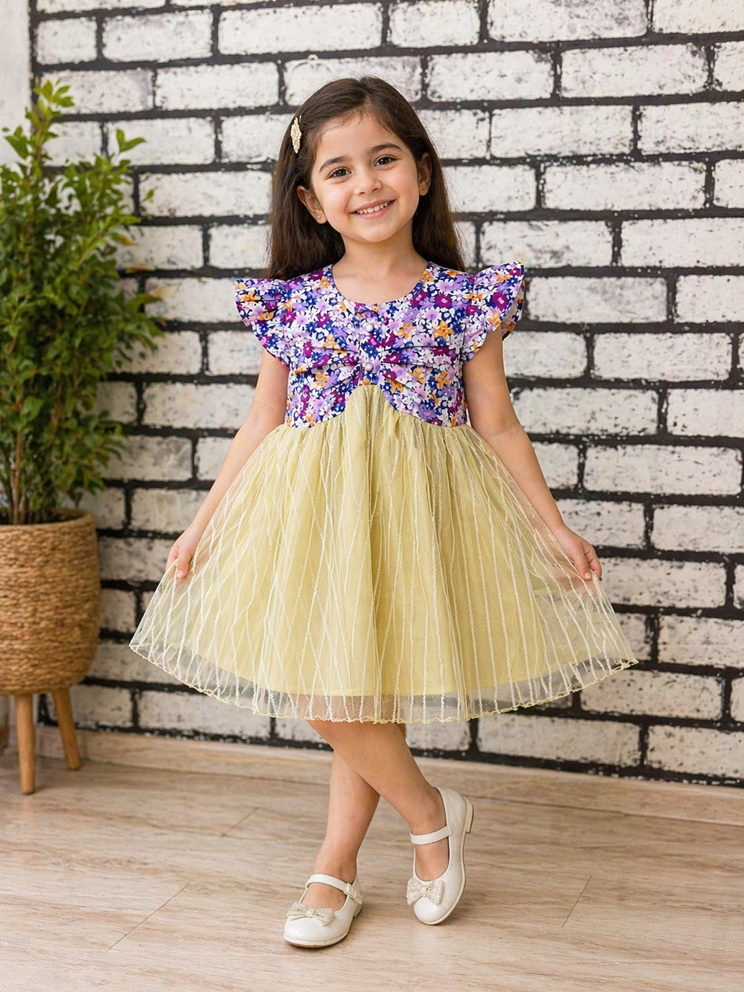 Baby Girls Floral Party Dress | Cute Summer Outfit | 1 - 6 Years