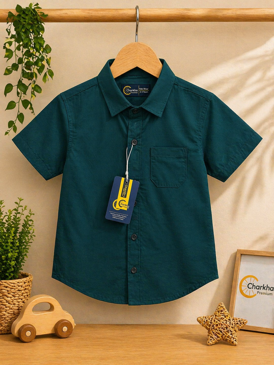 Boys Casual Cotton Shirt | Stylish Summer Short Sleeve Shirt | Soft & Comfortable Wear | Ages 1 – 12 Years