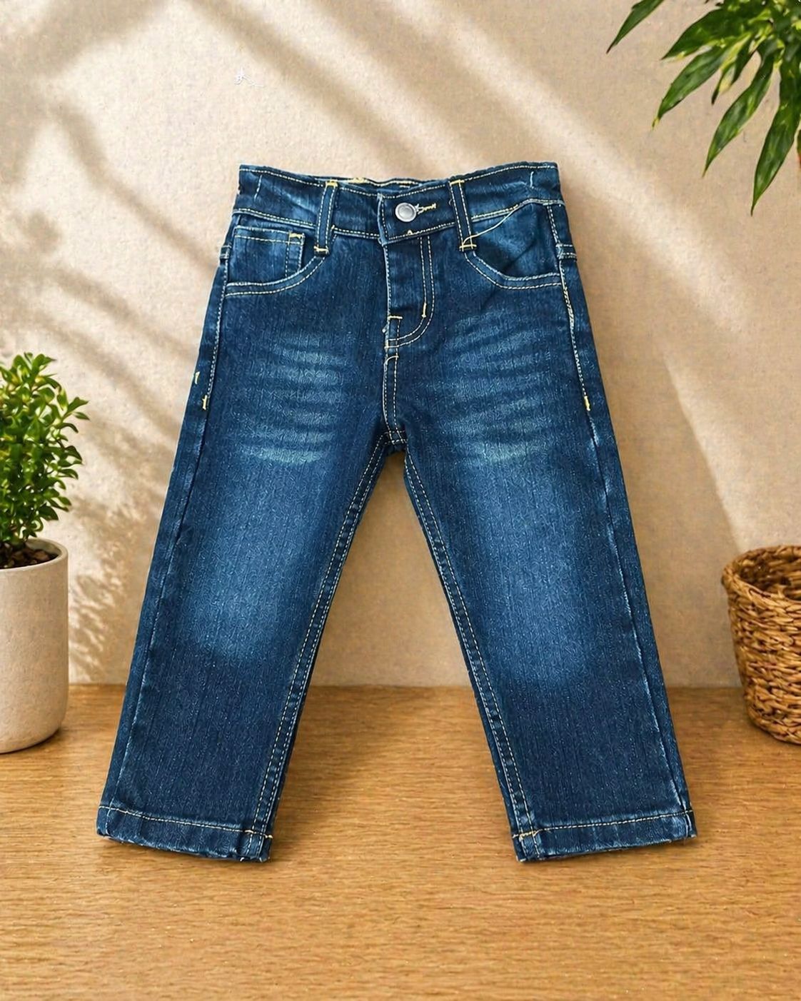 Boys Dark Wash Denim Jeans | Slim Fit Trendy Casual Wear | Ages 1 β 12 Years