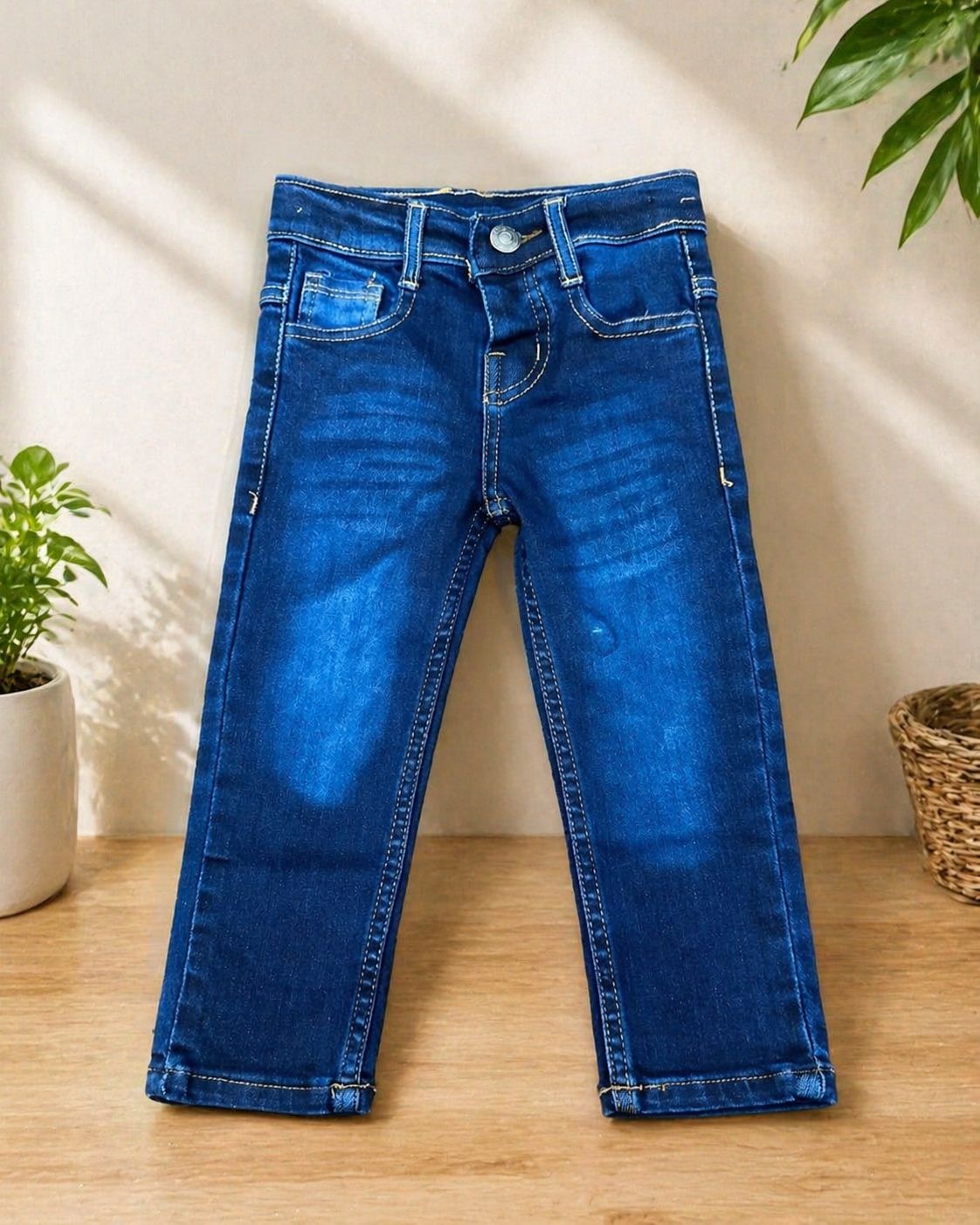 Boys Dark Blue Denim Jeans | Slim Fit Stylish Casual Wear | Ages 1 β 12 Years