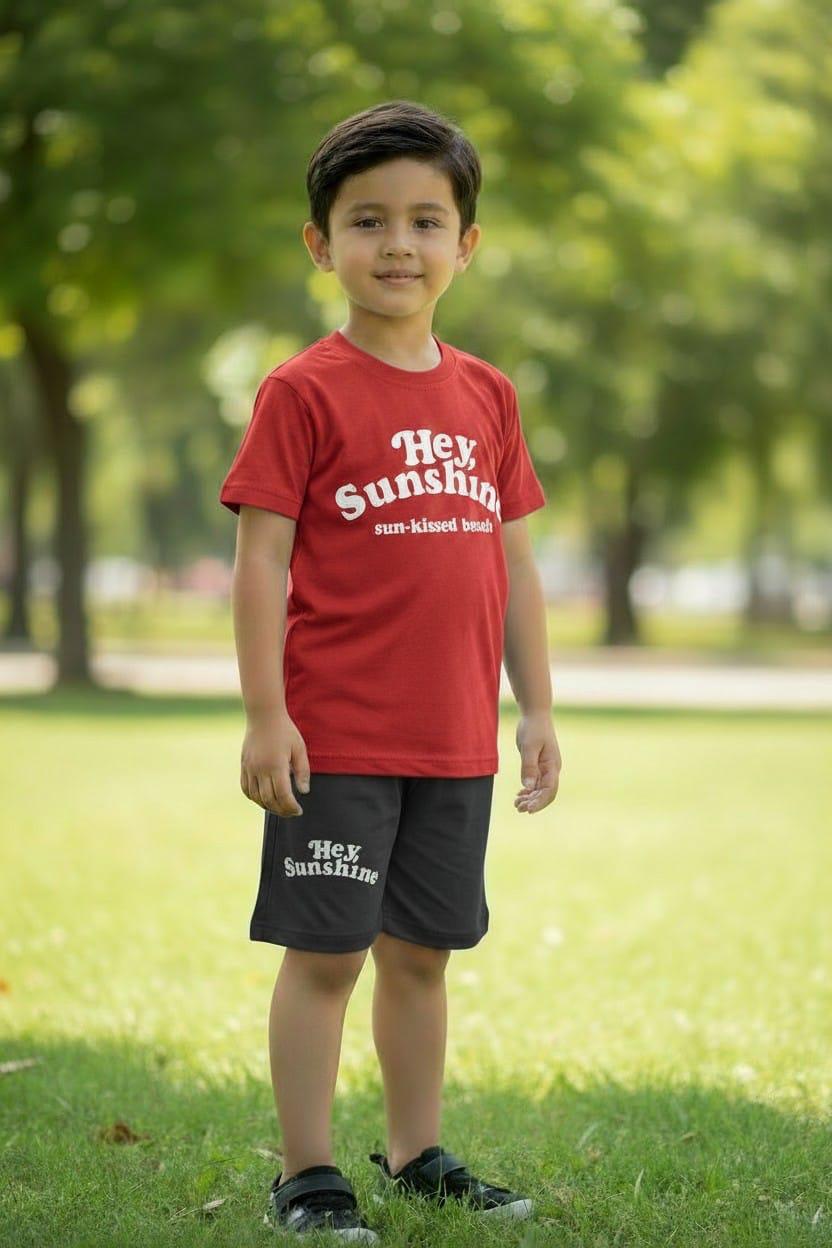 Boys Graphic T-Shirt & Shorts Set | Casual Summer Outfit | Ages 1 ā 12 Years