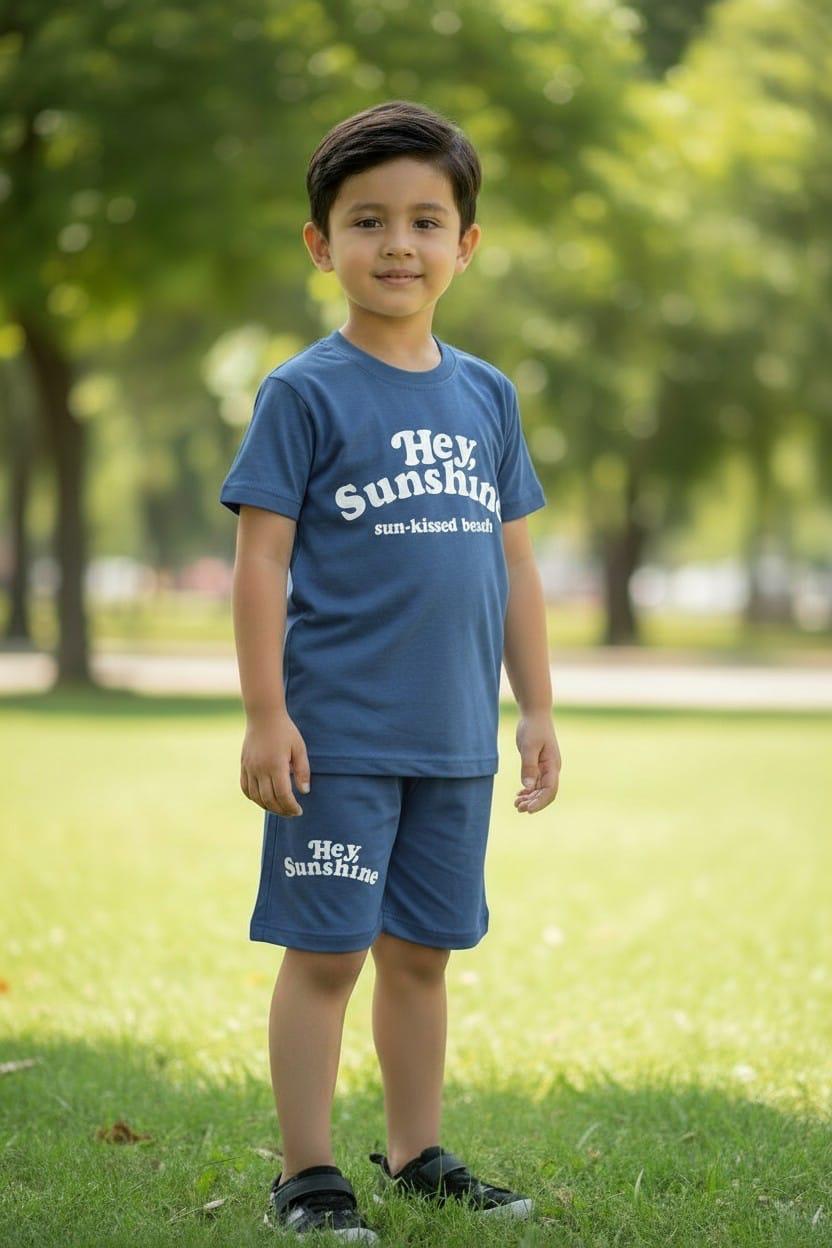 Boys Graphic T-Shirt & Shorts Set | Casual Summer Outfit | Ages 1 ā 12 Years