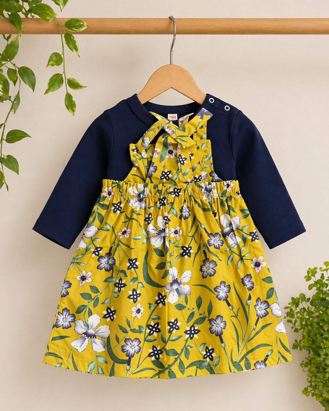 Baby Girls Floral Cotton Dress | Cute Summer Outfit | Ages 0 – 12 Months