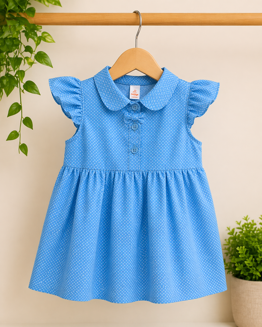 Baby Girls Floral Cotton Dress | Cute Summer Outfit | Ages 0 – 12 Months