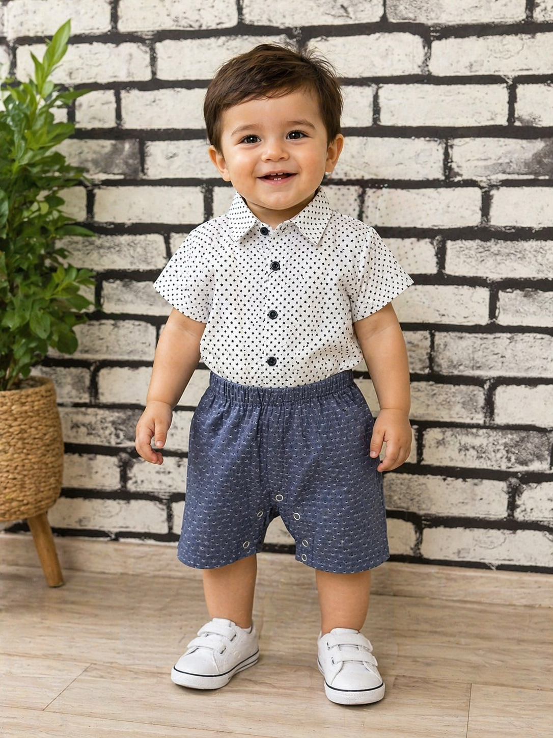 Baby Boy Roumper Set | Stylish Summer Outfit | Ages 3 – 18 Months