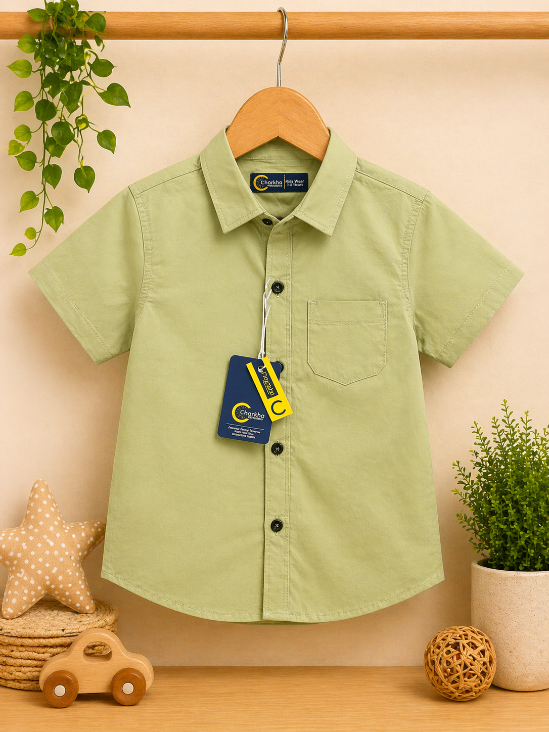 Boys Casual Cotton Shirt | Stylish Summer Short Sleeve Shirt | Soft & Comfortable Wear | Ages 1 – 12 Years