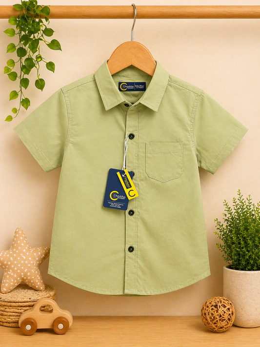 Boys Casual Cotton Shirt | Stylish Summer Short Sleeve Shirt | Soft & Comfortable Wear | Ages 1 – 12 Years