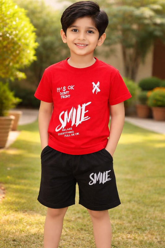 Boys Printed T-Shirt & Shorts Set | Summer Collection | Ages 1 – 12 Years | 2 piece