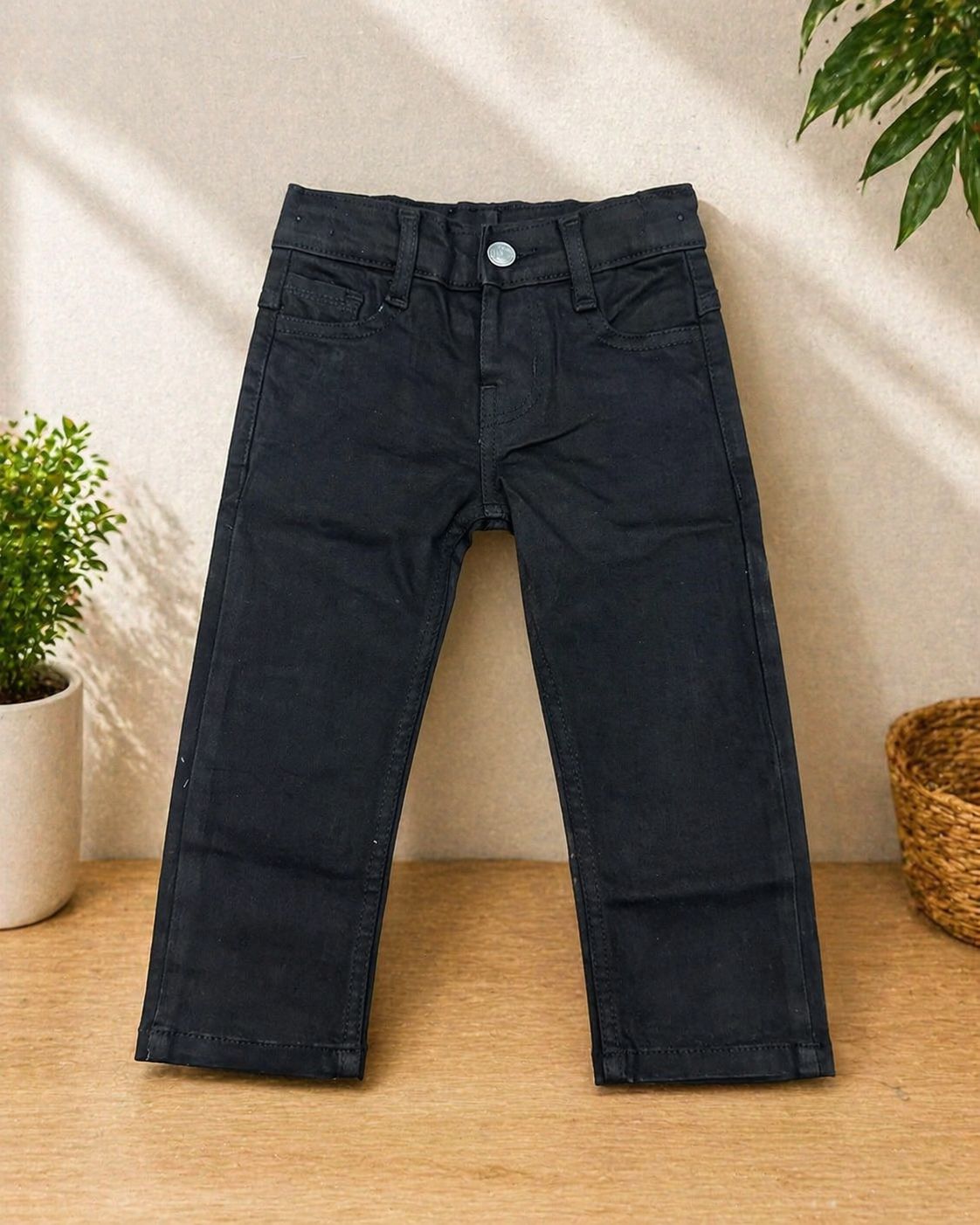 Boys Black Denim Jeans | Slim Fit Classic Casual Wear | Ages 1 – 12 Years