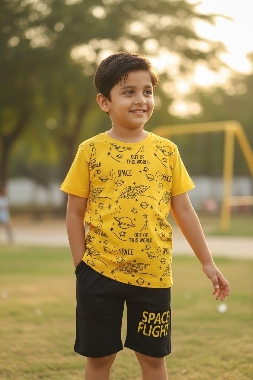 Boys  T-Shirt & Shorts Set | Casual Summer Outfit | Ages 1 – 12 Years