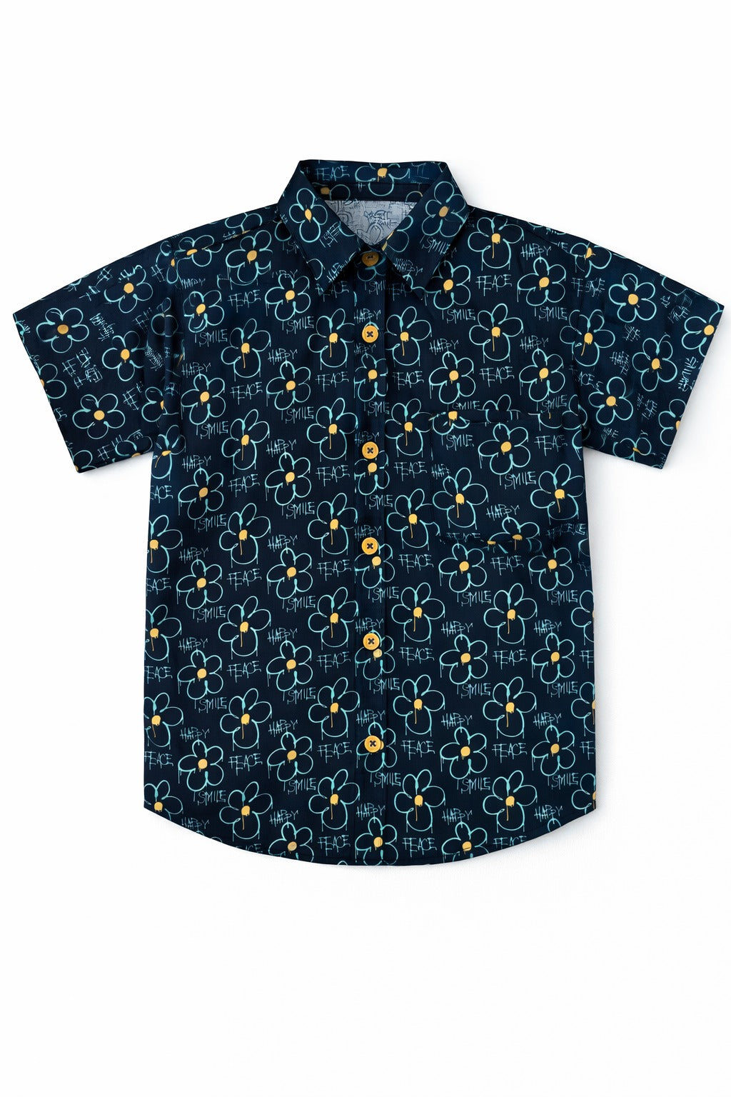 Boys Floral Printed Short Sleeve Shirt | Casual Summer Wear | Ages 1 – 5 Years