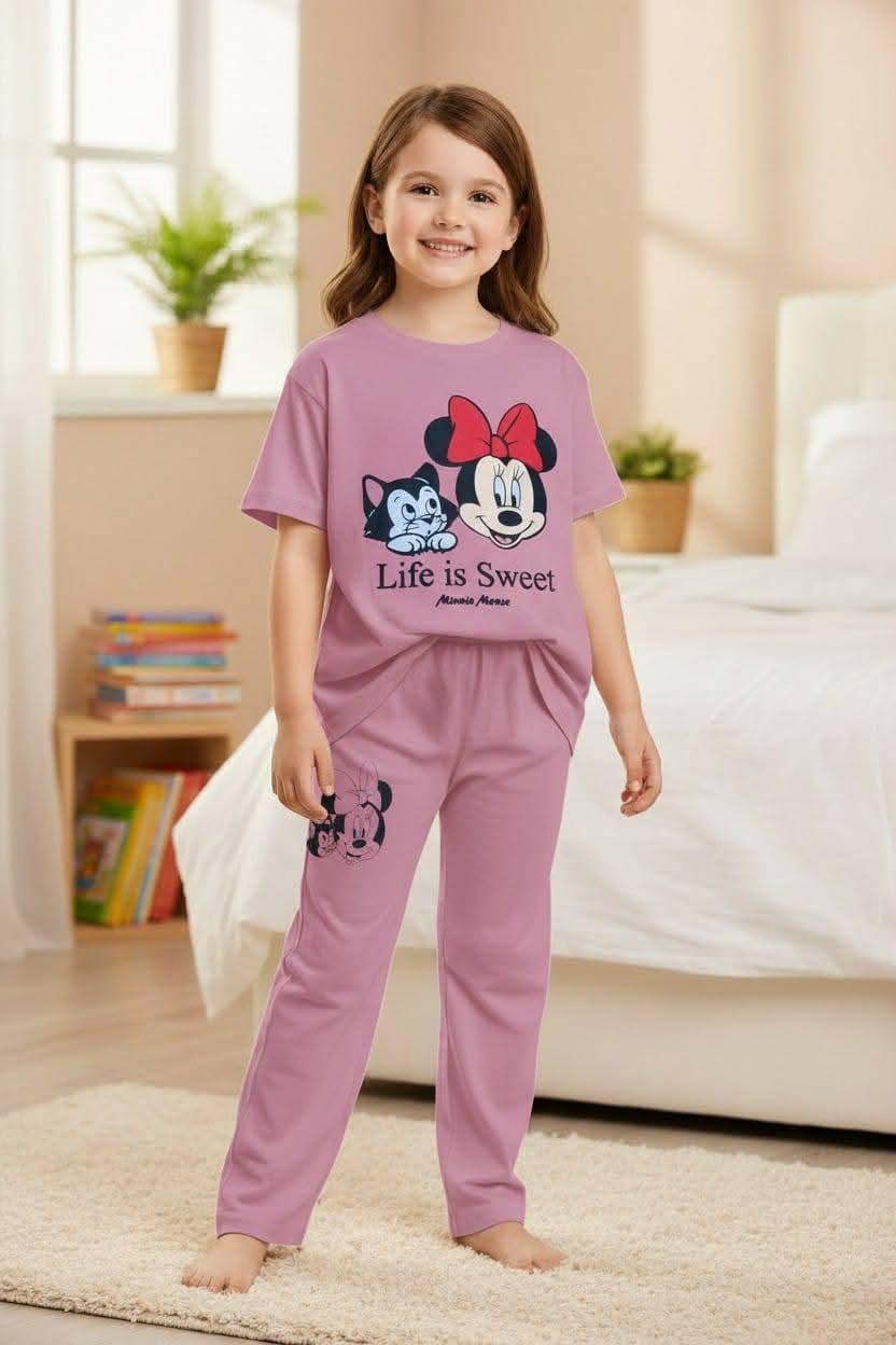 Girls  Printed T-Shirt & Trousers Set | Summer Collection | Ages 1 – 10 Years