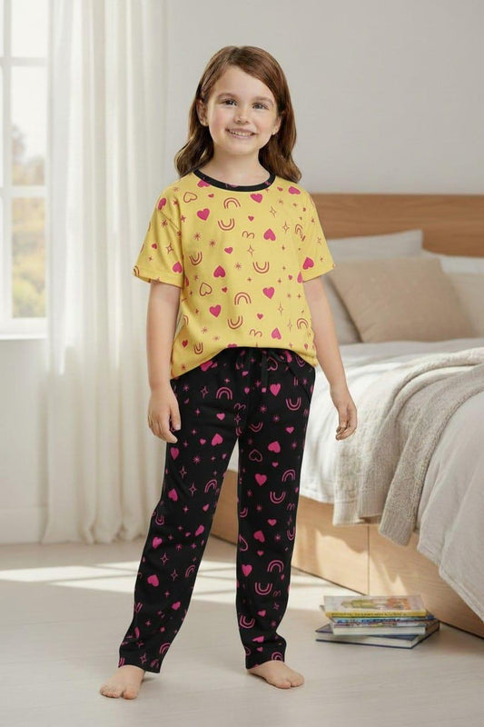 Girls  Printed T-Shirt & Trousers Set | Summer Collection | Ages 1 – 10 Years